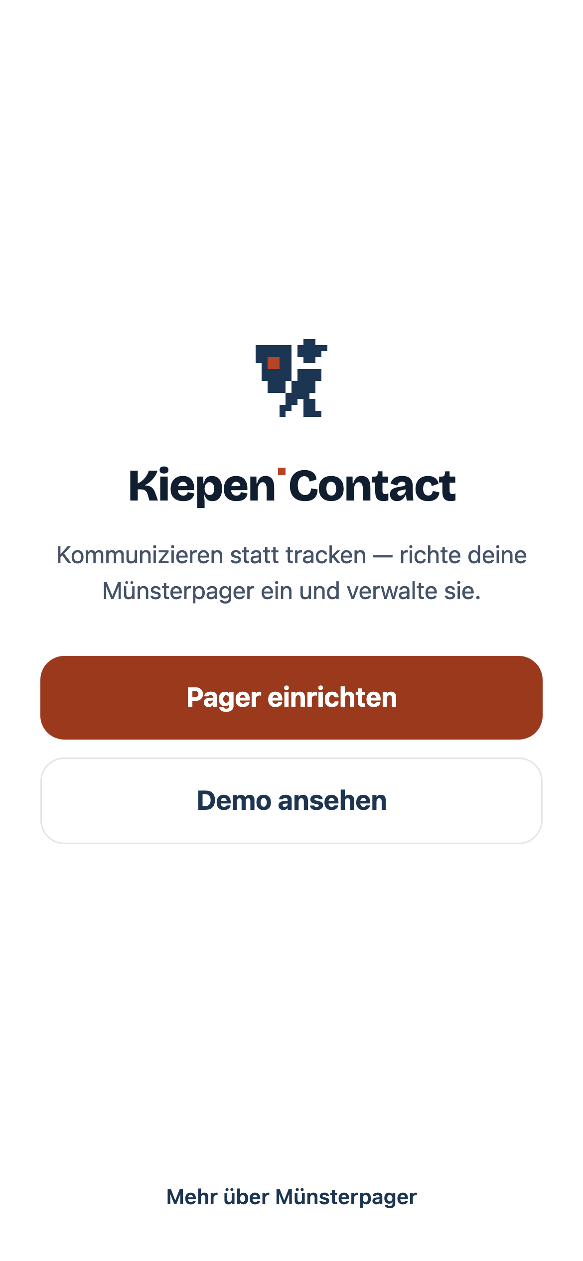Start: Neuen Pager einrichten