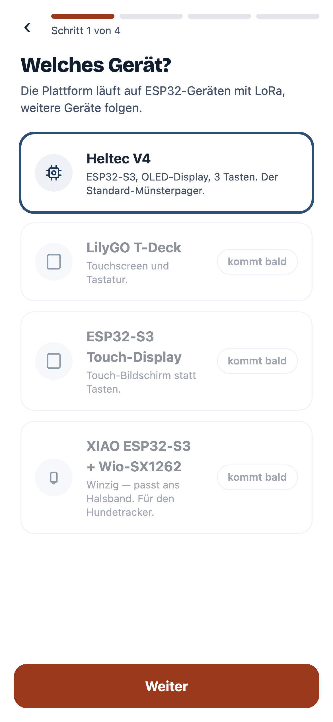 Münsterpager im Browser einrichten