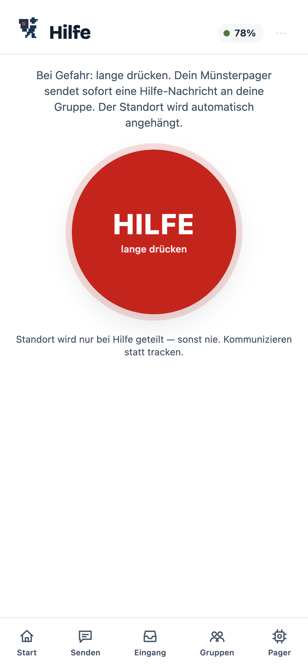 Hilfe-Taste